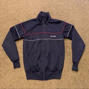 Vintage 80s Adidas Running Track Jacket